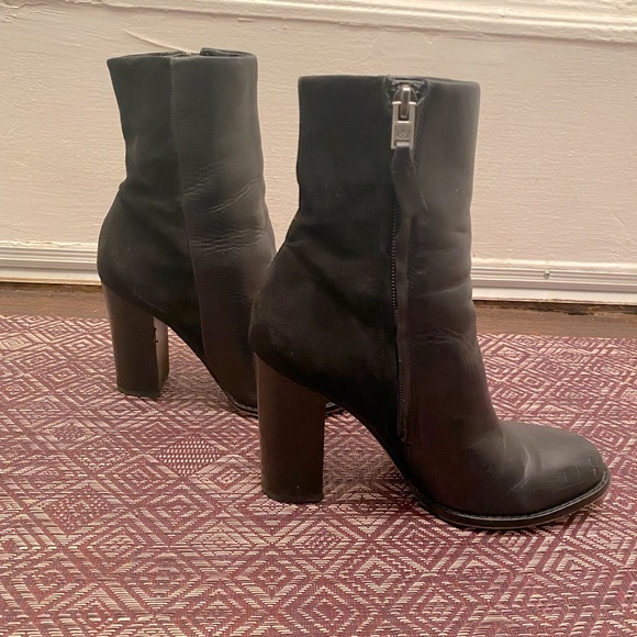 Sam Edelman Reyes Boot Black Suede and Leather - Picture 4 of 9